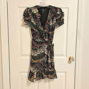 JILL Jill Stuart Patterned Wrap Dress in Size 0
